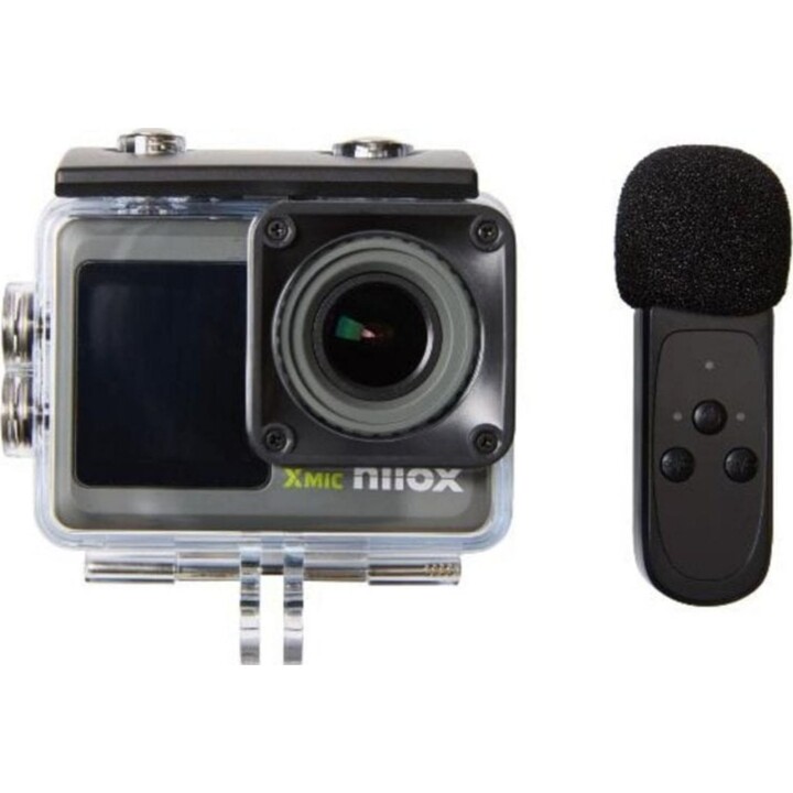 Nilox NXACXMIC Telecamera sportiva 4K Ultra HD 8MP 120fps con schermo LCD da 2" e stabilizzazione EIS