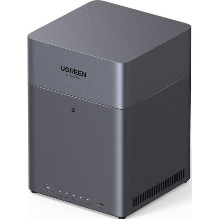 Ugreen DH4300 Plus 4-Bay NAS, 8GB ARM 2.5GbE, HDMI 4K, sicurezza NFC, backup remoto