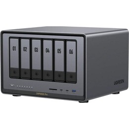 UGREEN NASync DXP6800 Pro i5-1235U 8GB DDR5 168TB NAS Thunderbolt Ethernet para montagem em bastidor