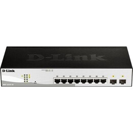 D-Link DGS-1210-10/E Smart Managed Switch 8 ports Gigabit Ethernet 2 ports SFP 100/1000Mbps