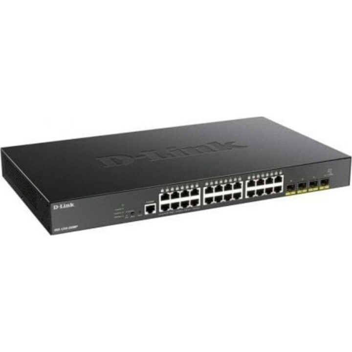 D-Link DGS-1250-28XMP Switch Gerido 28 Portas Gigabit 24 PoE+ 4 SFP+ 128Gbps Rack