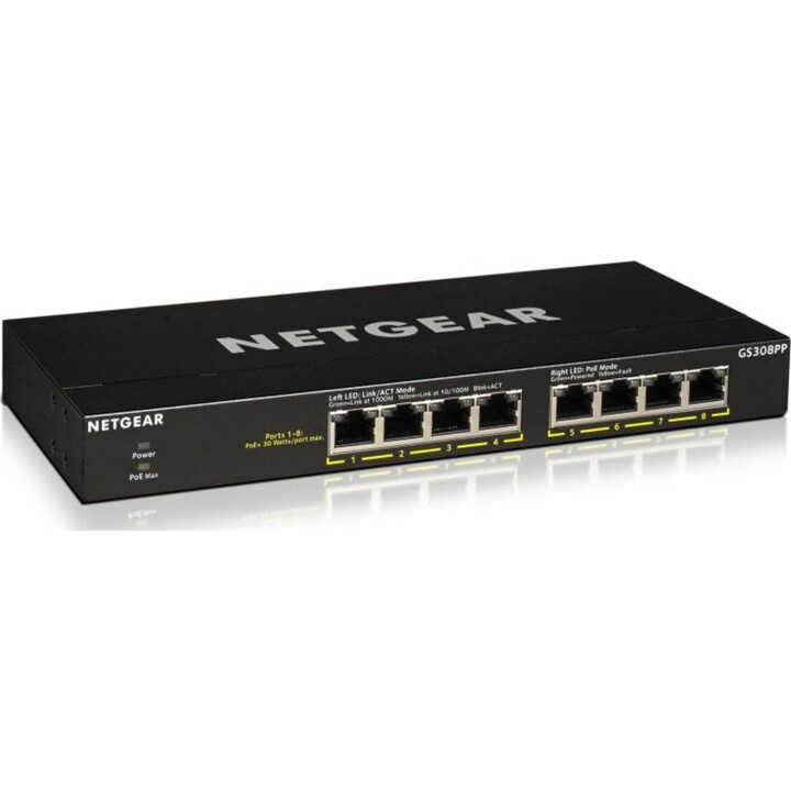 Switch Netgear GS308PP 8 porte Gigabit