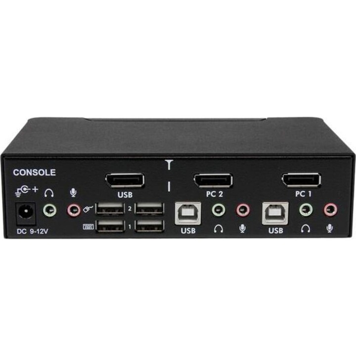 Startech Professional KVM Switch 2-Port DisplayPort USB Video Switch mit Audio