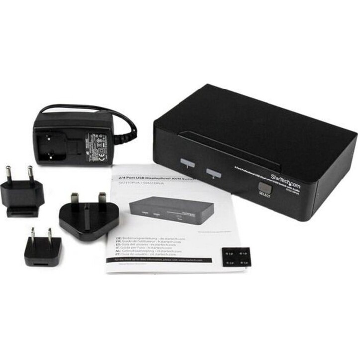 Startech Switch KVM professionale 2 porte DisplayPort USB Video Switch con audio