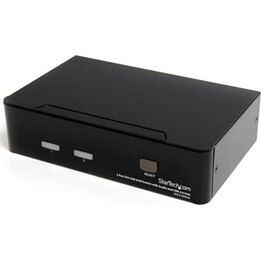 Startech SV231DVIUA KVM Switch 2 USB Ports DVI-I Full HD Audio Hub USB 2.0 Black