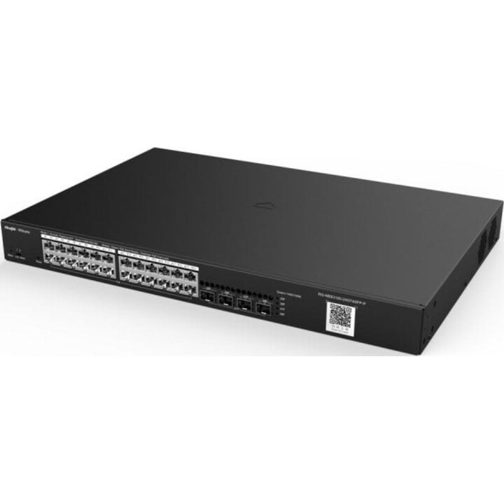 Ruijie Switch RG-NBS3100-24GT4SFP-P 24 Portas Gigabit 4 SFP PoE+ Cloud L2 Manager