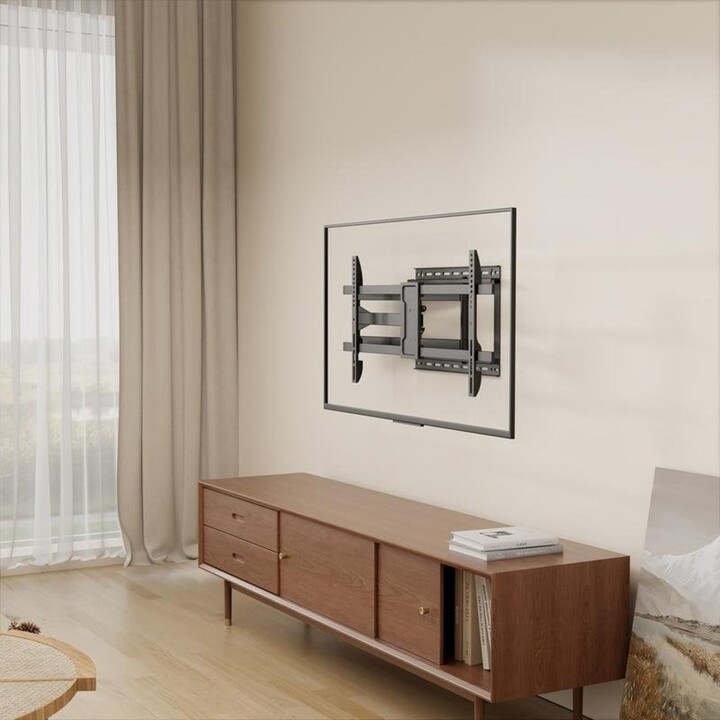 Suporte de TV Aisens WT80TSLE-419, giratório, inclinado, nivelado, capacidade de 50 kg, 43-80"