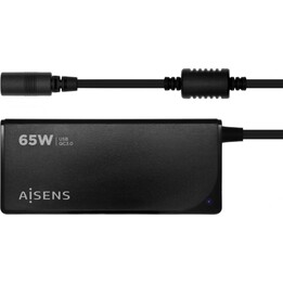 Carregador universal para computador portátil Aisens ASLC-65WAUTO-BK 65W