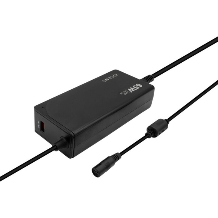 Aisens ASLC-65WAUTO-BK Chargeur universel pour ordinateur portable 65W
