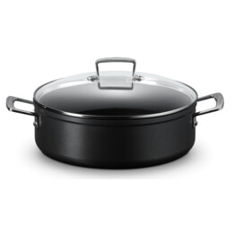 Le Creuset gehärtete Antihaft-Sauteuse mit Glasdeckel 28
