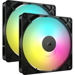 Corsair RS140 ARGB Doppelpack 140mm PWM-Zusatzlüfter - Schwarz
