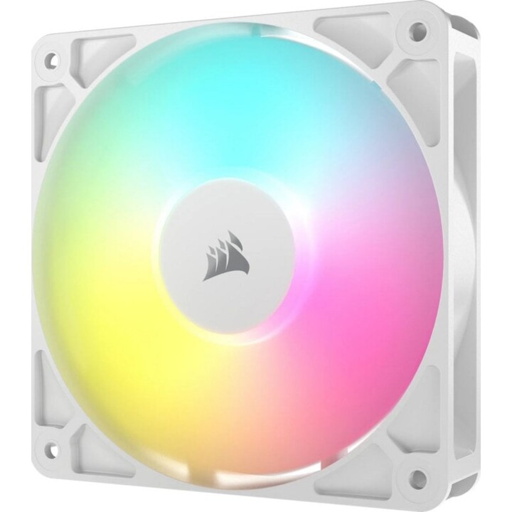 Ventoinha Corsair RS120 ARGB para Gabinete de Computador, 12cm, Branca, 1 Unidade