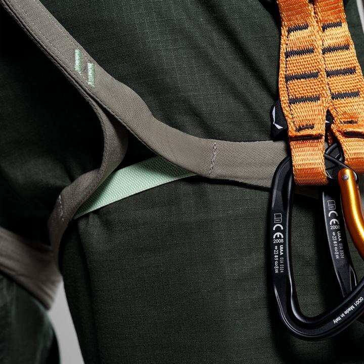 Salewa Agner W Harness, Taglia M, Beige/Verde