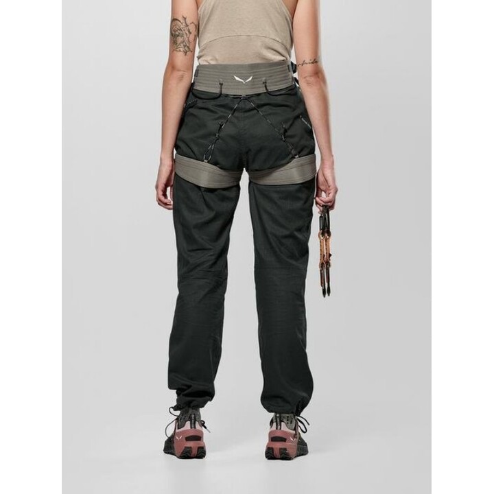 Salewa Agner W Harness, Taglia M, Beige/Verde