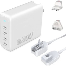 4smarts 545200 Caricabatterie, interno, CA, 1,5 m, bianco
