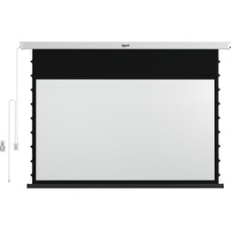 Pantalla proyector eléctrica iggual tensionada 92″ 16:9 motorizada 203x114cm mando a distancia