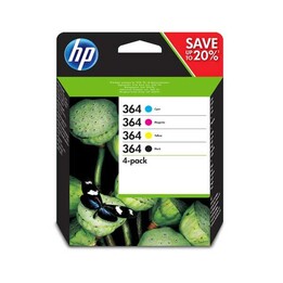 HP Original Tintenpackung n364 Schwarz / Cyan / Magenta / Gelb - n9j73ae