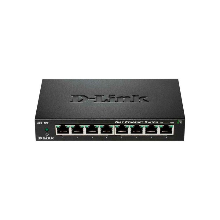 Switch 8P 10/100 Nicht verwaltbar D-Link / DES-108