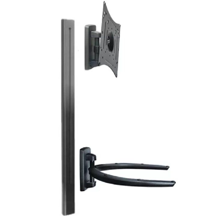 Support mural réglable omb lunar-genio pour écran 10"-50" vertical, rotation ±20°, compatible VESA 200x20