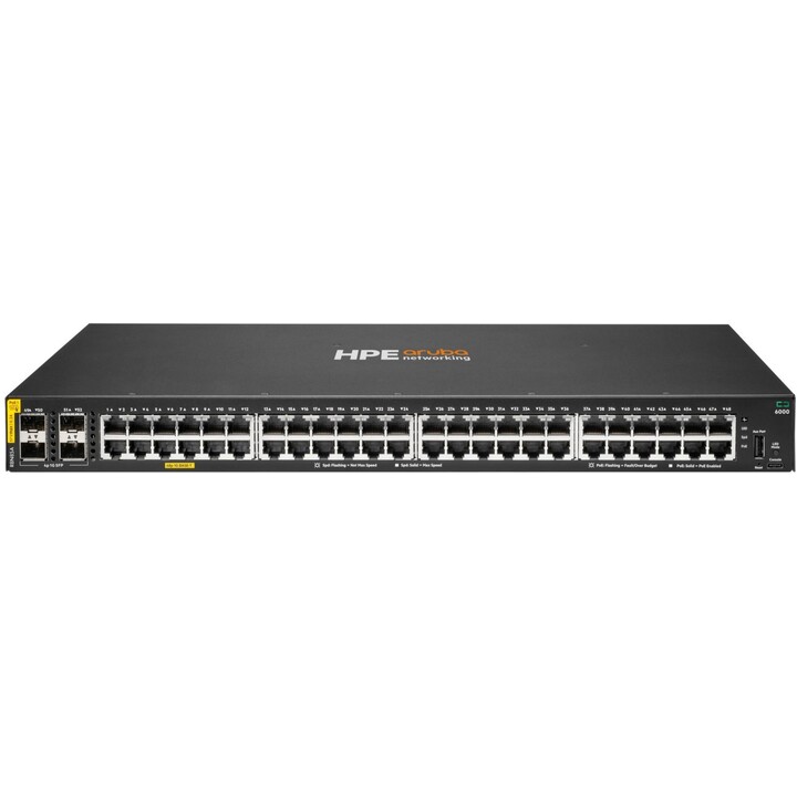 Switch HPE Networking CX6000 R8N85A 48G PoE+ 370W 4SFP