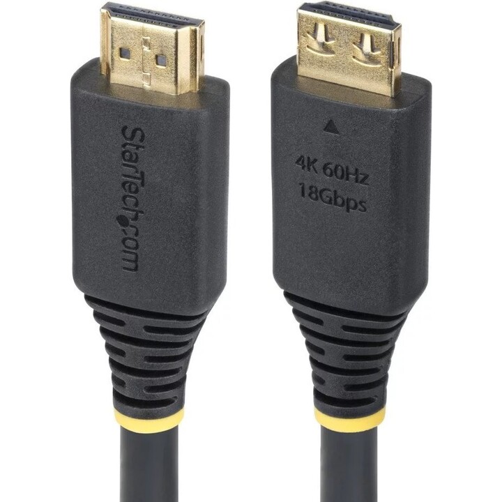 StarTech.com HDMI2-CABLE-GRIP-5M cabo HDMI HDMI Type A (Standard) Preto
