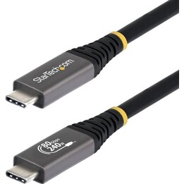 StarTech.com Cable USB4 3m - Cable USB-C Certificado USB-IF - 20Gbps - PD 60W - 4K120 - DP 2.1 - Cable USB Tipo C - Recubrimient