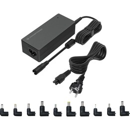 Fonte de alimentação portátil universal Conceptronic de 90 W com 10 conectores.