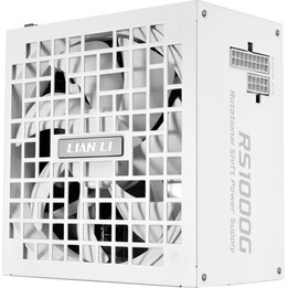 Fonte de alimentação Lian Li Rotational Shift RS1000G 80 Plus Gold 1000W ATX 3.1 Modular com hub branco