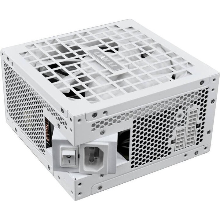Fonte de alimentação Lian Li Rotational Shift RS1000G 80 Plus Gold 1000W ATX 3.1 Modular Branca