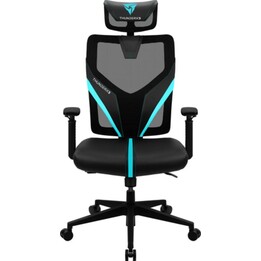 Gaming Chair ThunderX3 Yama 1 YAMA1BC Noir/Cyan Mesh Ergonomique 120kg 135° Recline