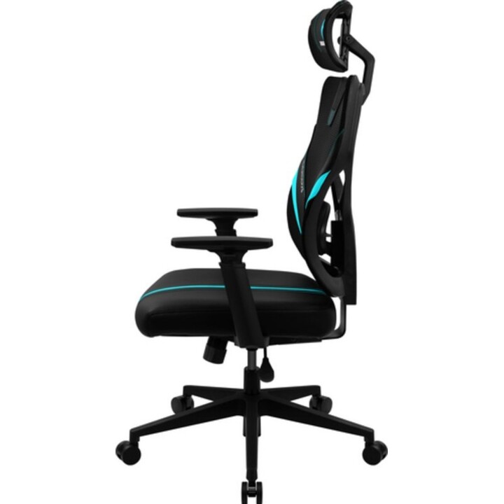 Sedia da gioco ThunderX3 Yama 1 YAMA1BC Black/Cyan Mesh Ergonomica 120kg 135° Reclinazione