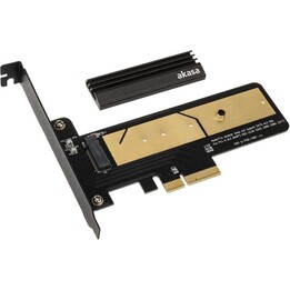 Adattatore Akasa M.2 PCIe 3.0 x4 NVMe a PCIe x4 - M.2