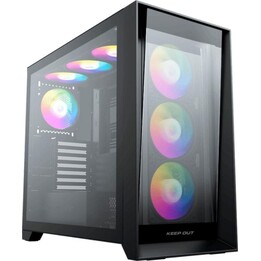 Tour PC Gaming Case Keep Out XC-911PROXL+ Verre trempé ARGB E-ATX/ATX/Micro-ATX/ITX Noir