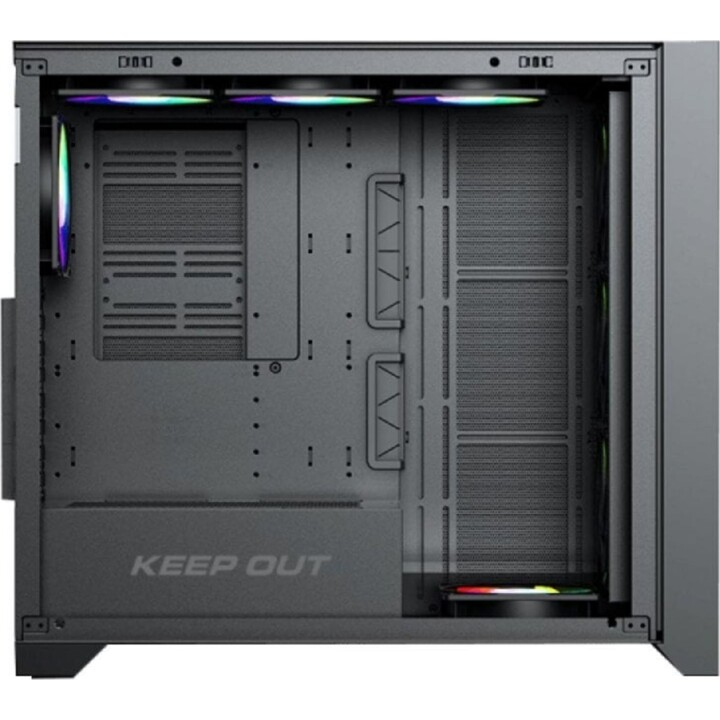 Case da gioco PC Tower Keep Out XC-911PROXL+ Vetro temperato ARGB E-ATX/ATX/Micro-ATX/ITX Nero