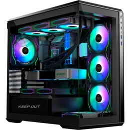 Case per PC Tower Gaming KeepOut XC-905 PRO+ ARGB Vetro temperato Micro ATX/ITX