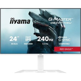 iiyama GB2471HSU-W1 Monitor 23.8" FullHD 240Hz Fast IPS G-SYNC FreeSync HDR10 White 0.3 ms