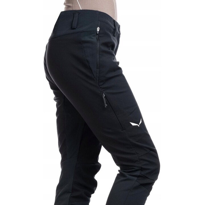 Salewa Puez Orval 2 DST Softshell Pants, Women's, Size L, Black