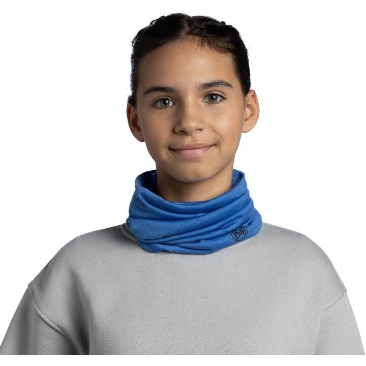 Cachecol leve de lã merino Buff, Lã Multifuncional para crianças, Azul