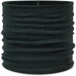 Sciarpa Buff in lana merino leggera, lana versatile per uomo e donna, nera