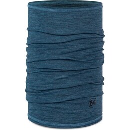 Cachecol leve de lã Merino Buff, lã multifuncional para homem e mulher, azul