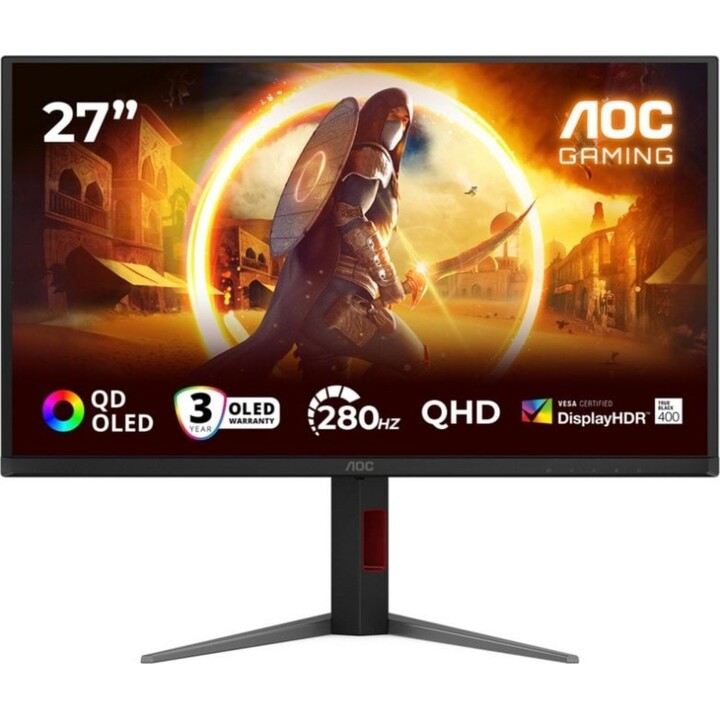Monitor AOC G4 Q27G4ZD 27" Quad HD 280Hz QD-OLED HDR400 Altifalantes 1ms