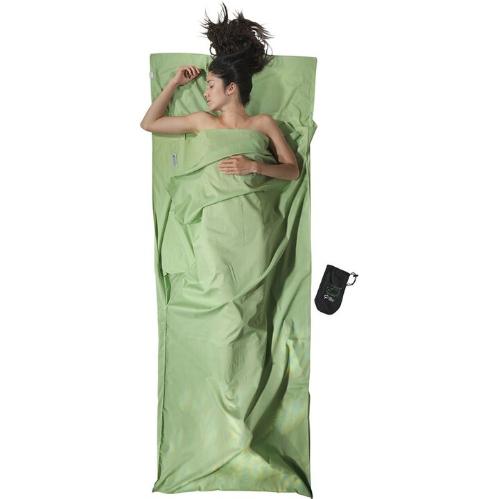 Cocoon CT46-0 Adulto Saco de dormir rectangular Algodón Verde