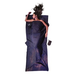 Sacco a pelo rettangolare Cocoon TravelSheet in cotone, colore blu