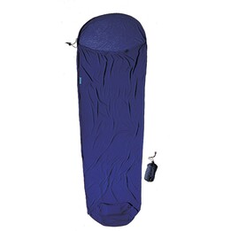 Saco de dormir Cocoon CMM35 para adultos, ideal para gestantes, em poliéster azul.