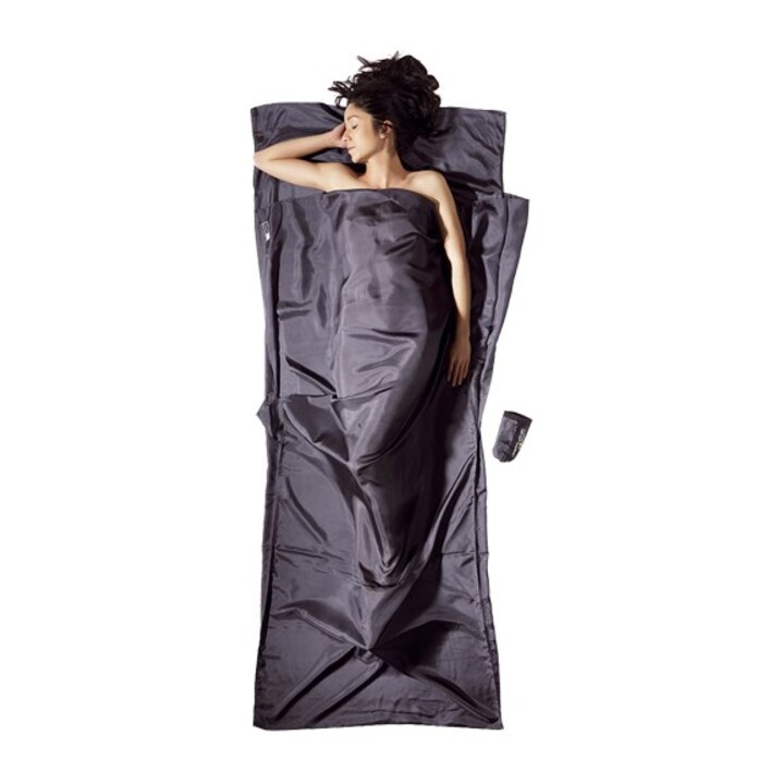Cocoon TravelSheet Rectangular Sleeping Bag Silk Grey
