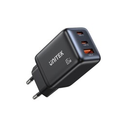 CARGADOR DE RED GAN 2xUSB-A, USB-C, PD 3.0, 65 W