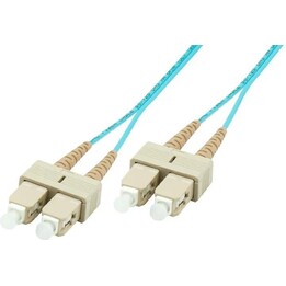 Microconnect Fiber Optic Cable Sc / Sc Multimode Duplex 50/125 25m Blue
