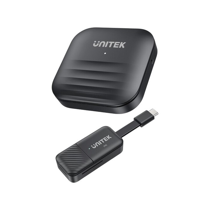 UNITEK V1184A01 Estensore audio/video, trasmettitore e ricevitore di segnale AV, nero