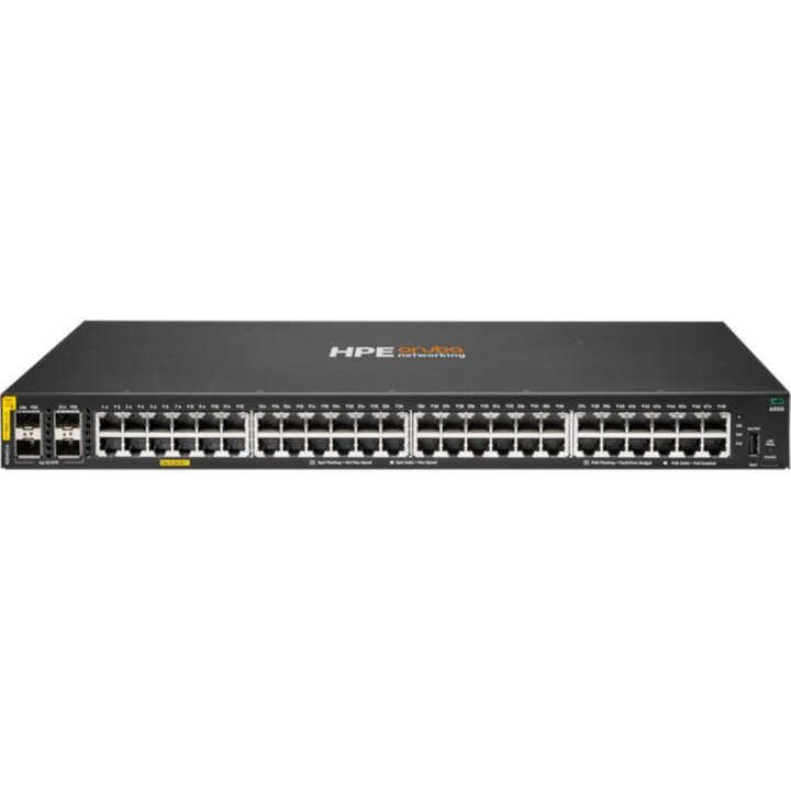 Conmutador PoE HPE Aruba CX 6000 R8N87B 24x1G Class4 PoE+ 4xSFP 370W L3 Gestionado