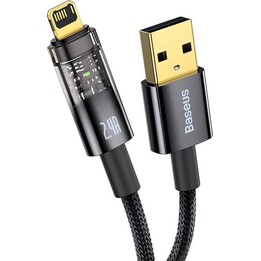 Cavo da USB a Lightning di Baseus Explorer, 2,4A, 2 m (nero)